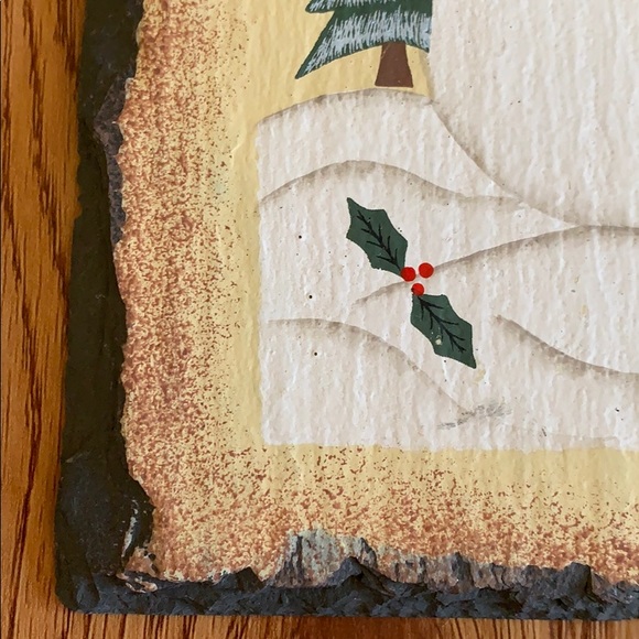 WINTER Slate Wall Hanging / Art (NWOT) - Picture 9 of 11